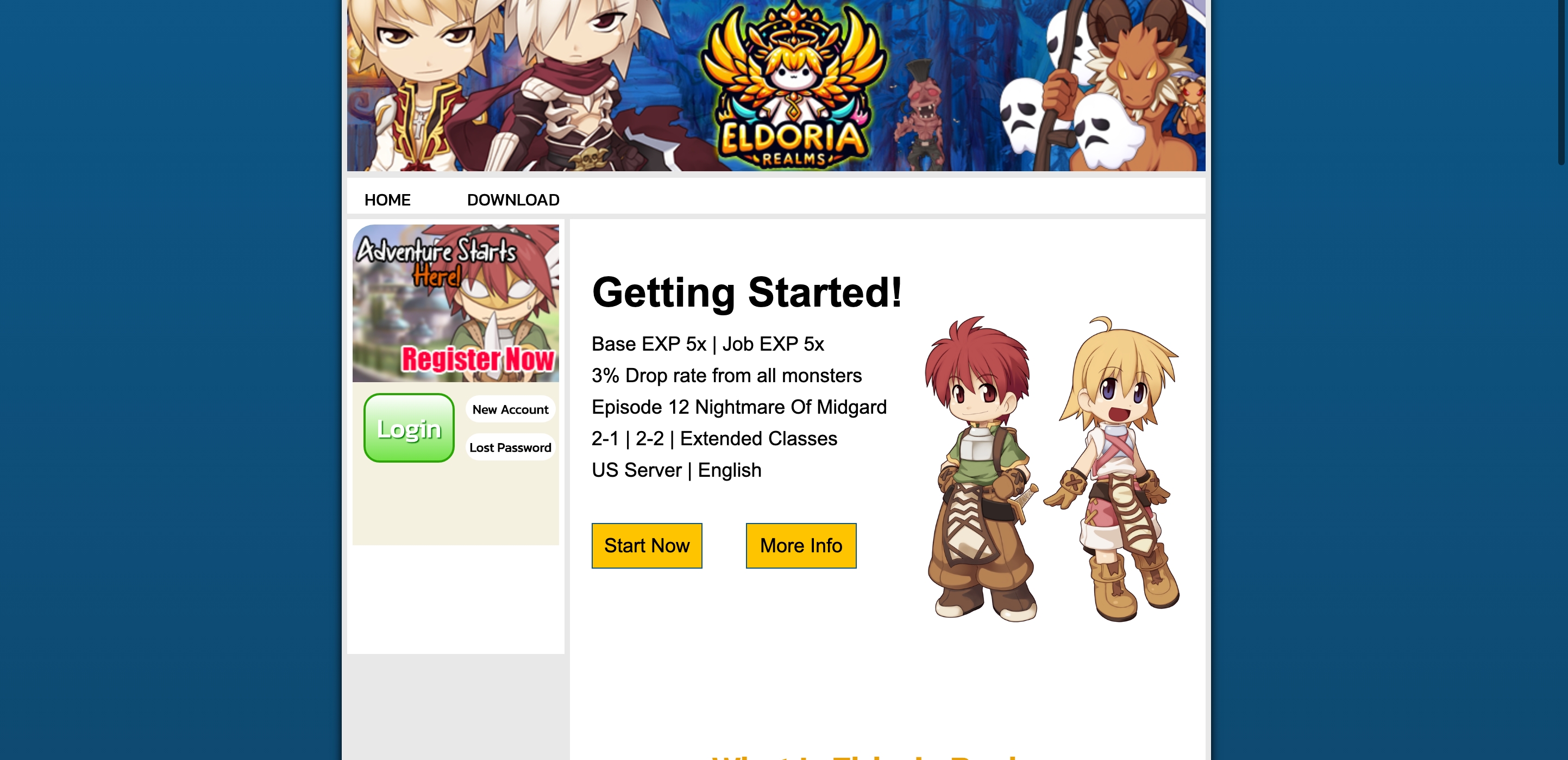 Eldoria Realms, MMORPG Gaming Server